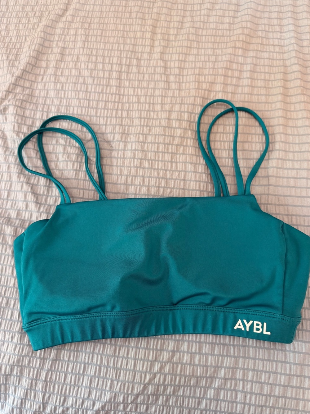 Aybl teal Spandau sports bra
